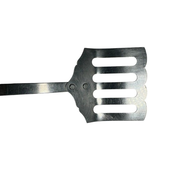 Vintage Stanhome Stainless Slotted Fluted Spatula Strainer and Slotted Spoon - Picture 6 of 16